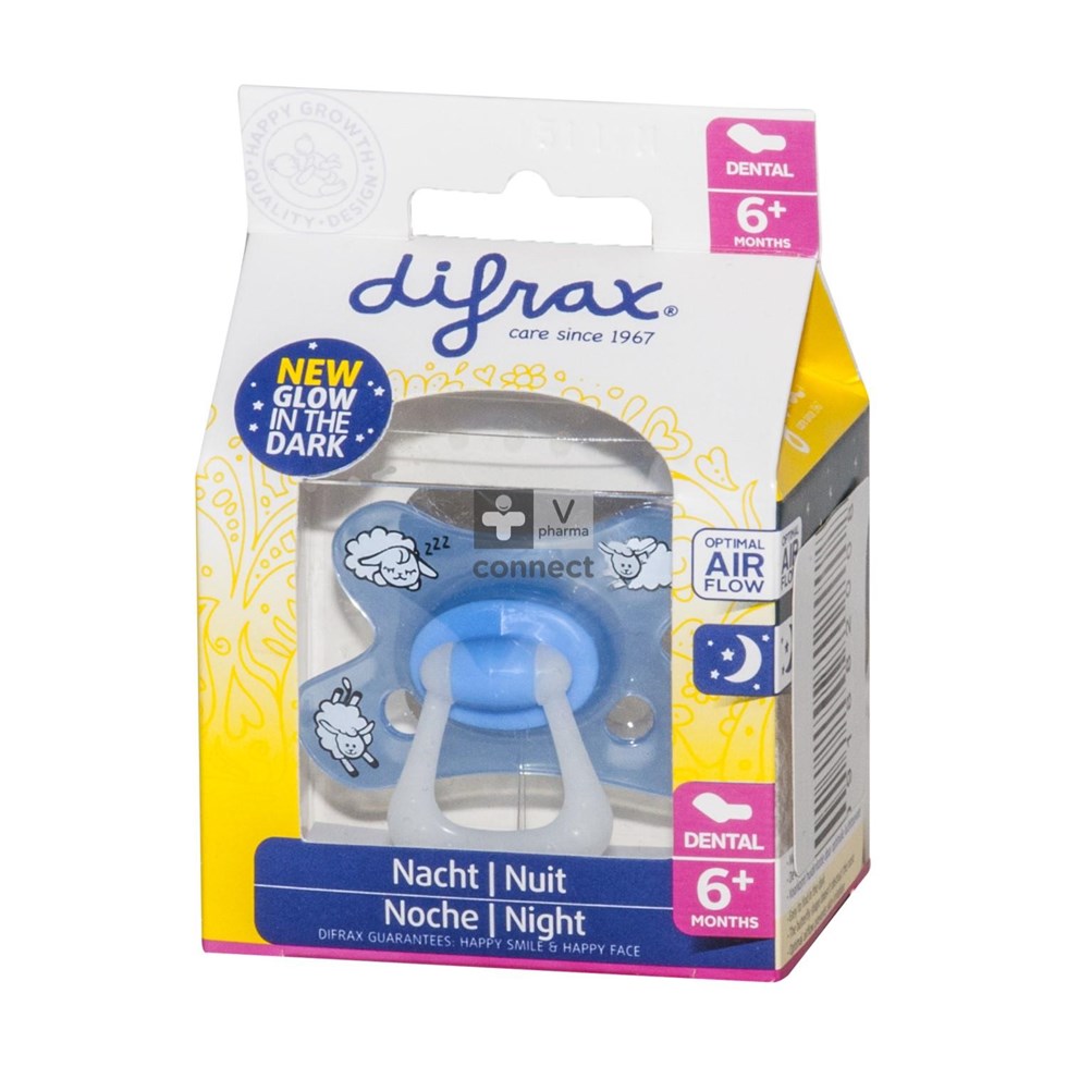 Difrax Fopspeen Dental 6m+ Nacht