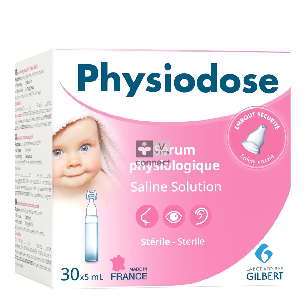 Gilbert Physiodose Serum Physiologique 5 ml 30 Unidoses