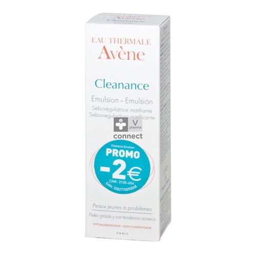 Avene Cleanance Emulsion Seboregulatrice Matifiante 40 ml Prix Promo