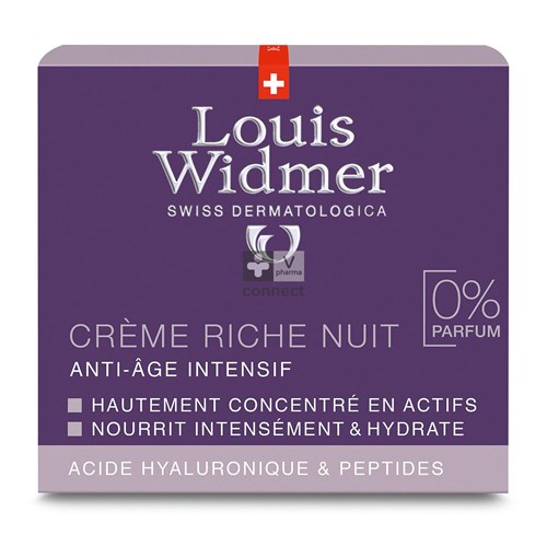 Widmer Iaa Rijke Nachtcreme N/parf Pot 50ml