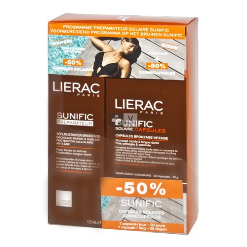 Lierac Sunific Coffret Préparateur de Bronzage 125 ml Prix Promo