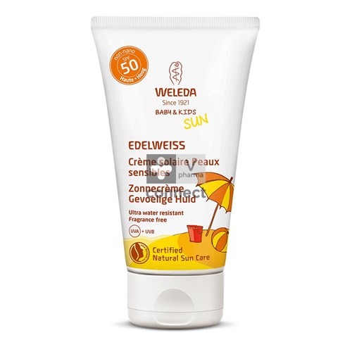 Weleda Edelweiss Creme Solaire Peau Sensible SPF50+  50 ml