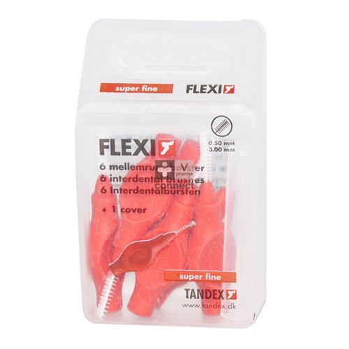 Flexi Red Borsteltje Super Fine Interdentaal 6