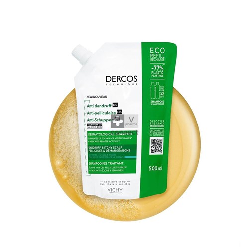 Vichy Dercos Sh A/roos Mix Haar Refill 500ml