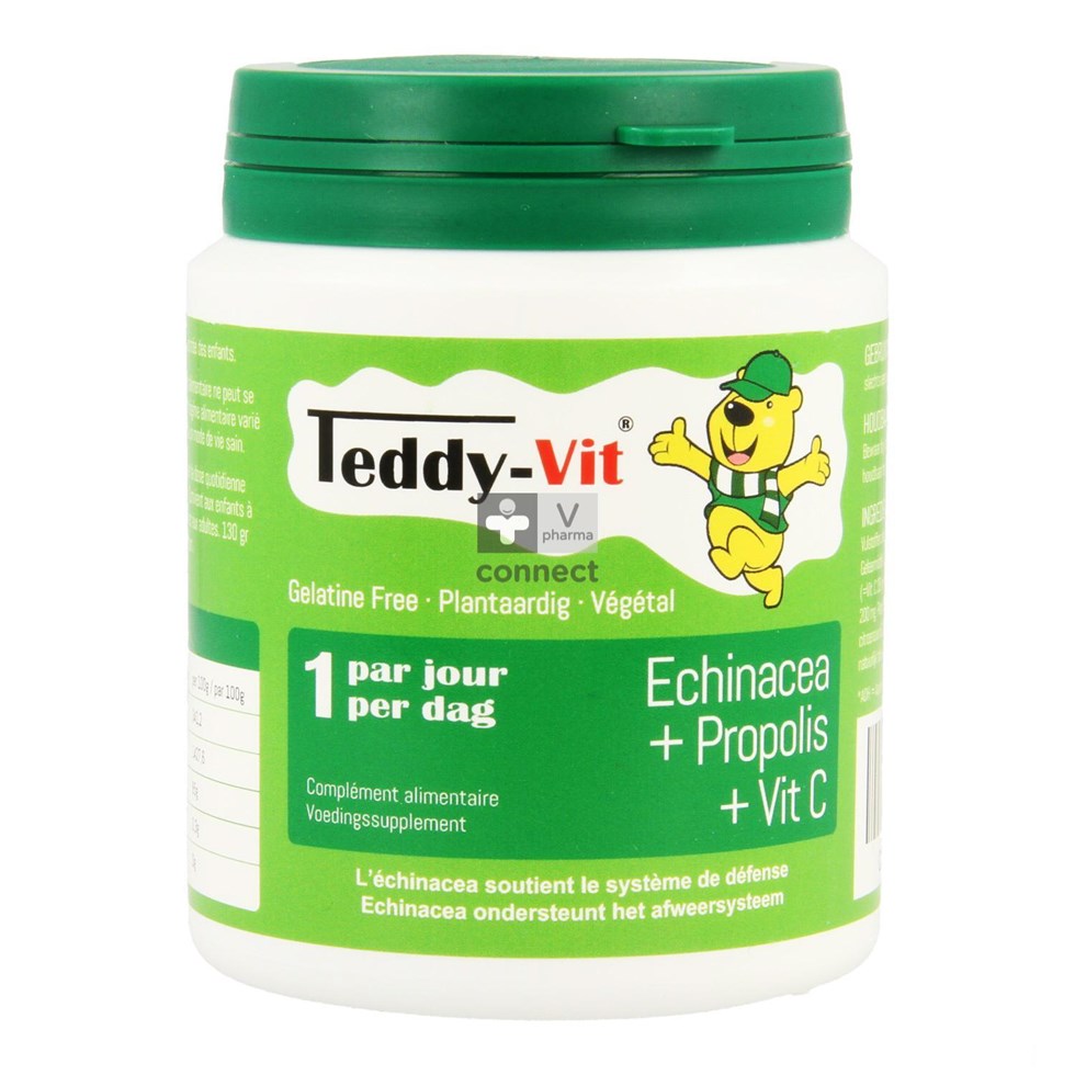 Teddy Vit Kids Echinacea + propolis + vitamine C Beergommetjes 50 stuks
