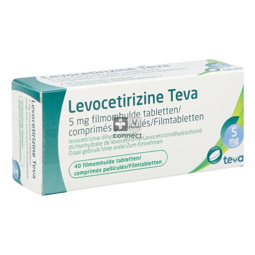 Levocetirizine Teva 5mg Filmomh Tabl 40 X 5mg