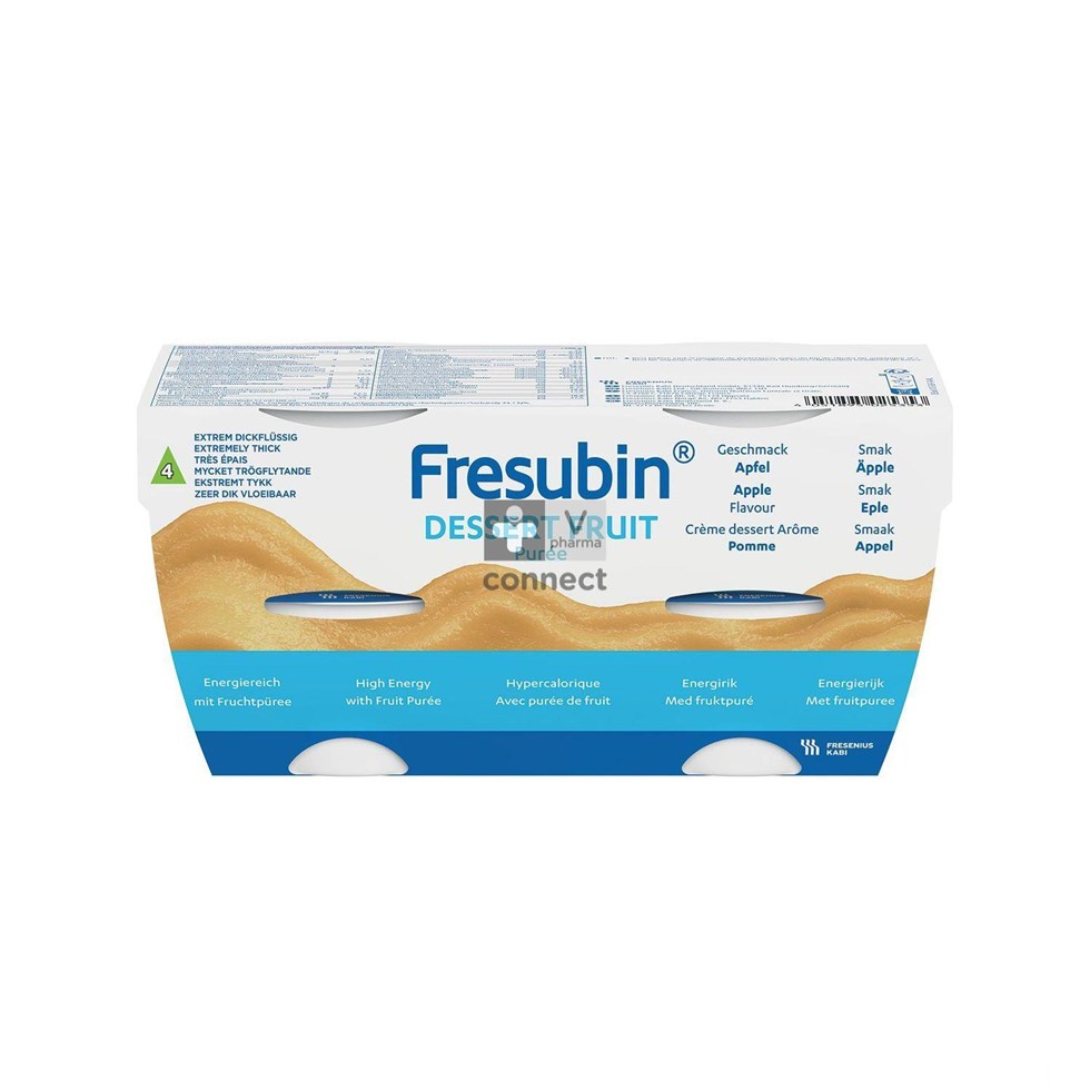 Fresubin Dessert Pomme 125 g 4 Pièces