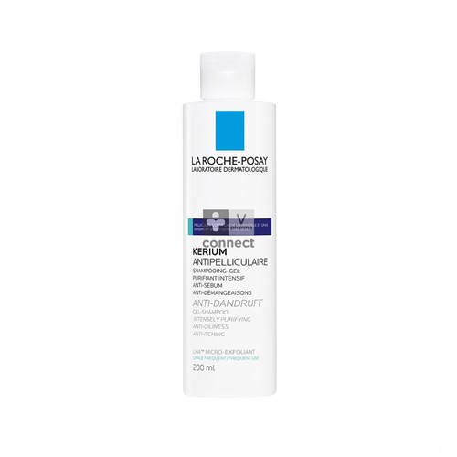 La Roche Posay Kerium Shampooing Antipelliculaire Péliculles Grasses 200 ml