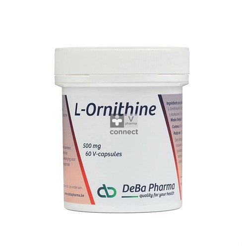 Deba L Ornithine 500 mg 60 Capsules