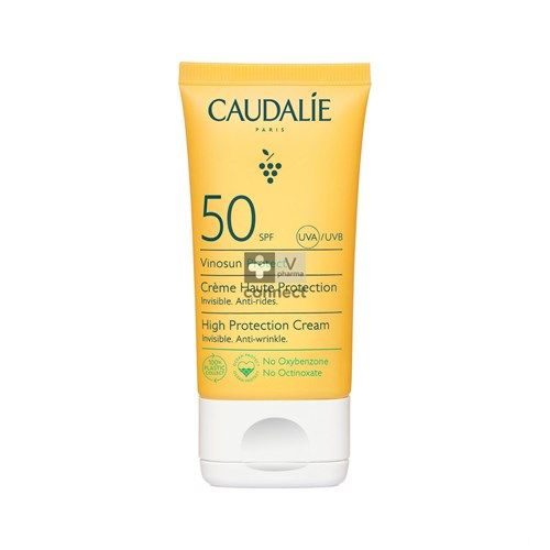 Caudalie Vinosun Creme Hoge Bescherming Ip50 50ml