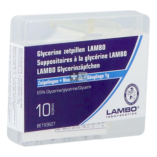 Glycerine Lambo Kegelvormige zetpillen baby's 10 stuks