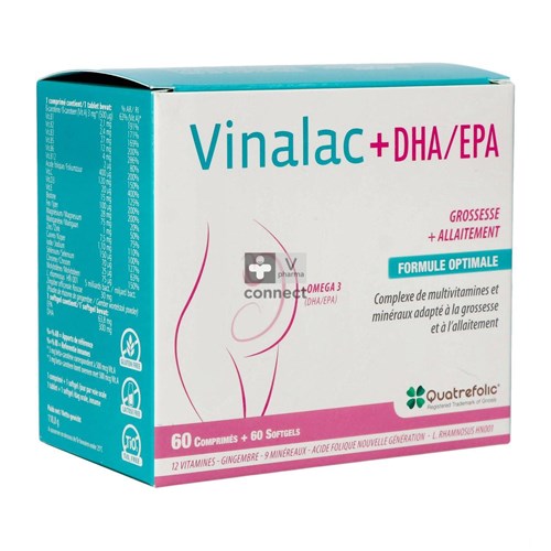 Vinalac DHA/EPA 60 Comprimés + Softgel 60 Gelules