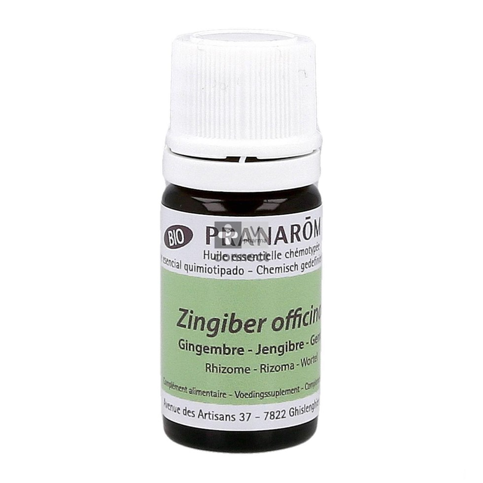 Pranarom Gingembre Huile Essentielle Bio 5 ml
