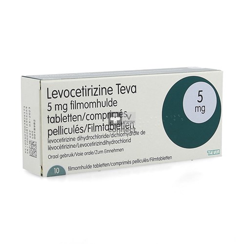 Levocetirizine Teva 5mg Comp 10