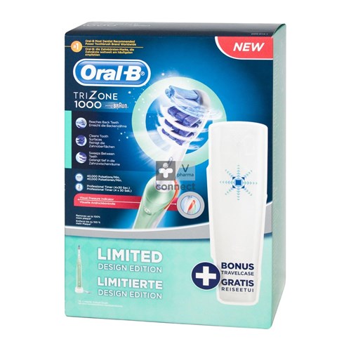 Oral B Brosse à Dents Electrique TriZone 1000 Limited Edition (Vert)
