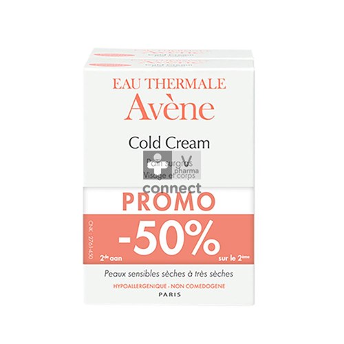 Avene Cold Cream Pain Surgras 2 x 100 g Promo 2ème- 50%