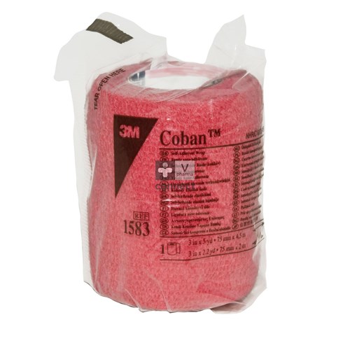 Coban 3m Rekverband Red Rol 7,5cmx4,57m 1583/r