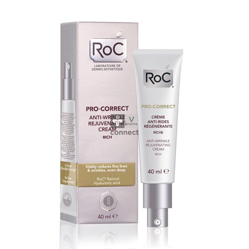 Roc Pro-Correct Crème Anti-Rides Régénérante Riche 40 ml