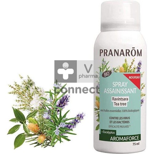 Pranarom Aromaforce Spray Assainissant Ravintsara Bio 75 ml