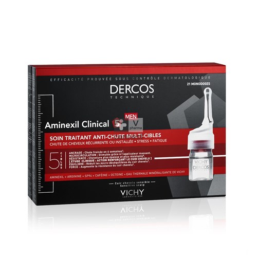 Vichy Dercos Aminexil Clinical 5 Men Amp 21x6ml