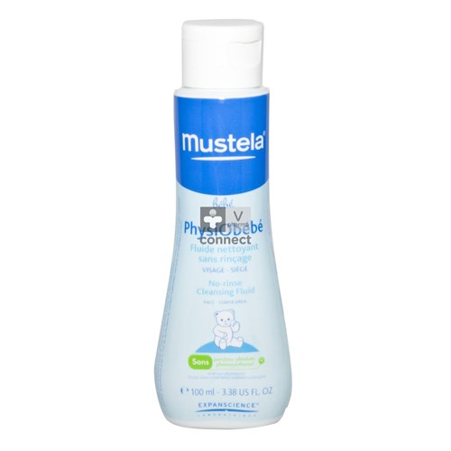 Mustela Bebe PhysiObébé Fluide Nettoyant Sans Rincage 100 ml