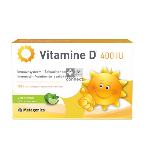 Metagenics Vitamine D 400Iu 168 Comprimés