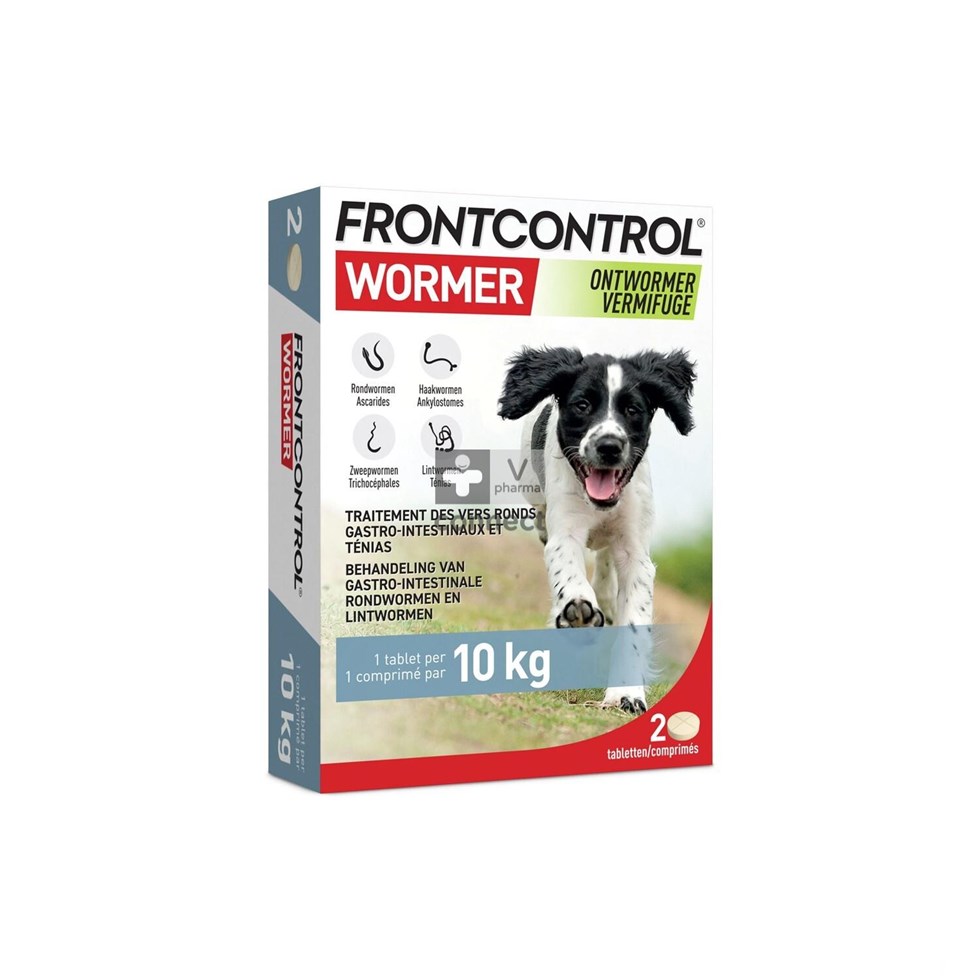 Frontcontrol Wormer Chiens 2 Comprimés