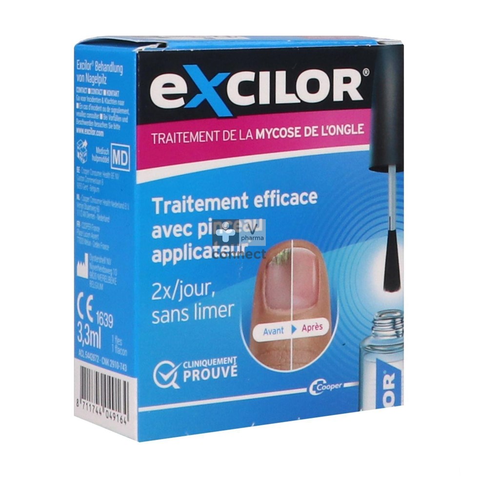 Excilor Mycoses Ongles Solution 3,3 ml