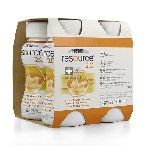 Resource 2.0 Ananas-mango 4x200ml 12314415