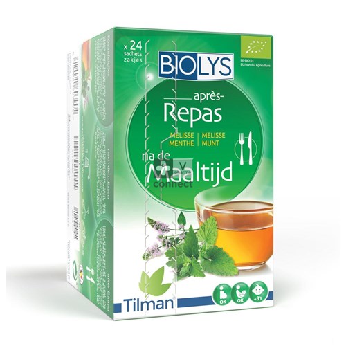 Biolys Infusion Mélisse Menthe 24 Sachets