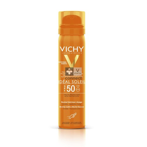 Vichy Ideal Soleil Brume Fraicheur Visage SPF50+ 75 ml