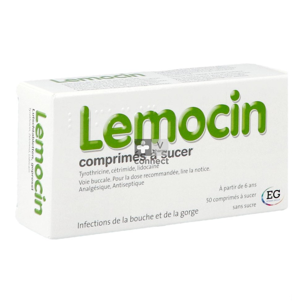 Lemocin 50 Comprimés à Sucer