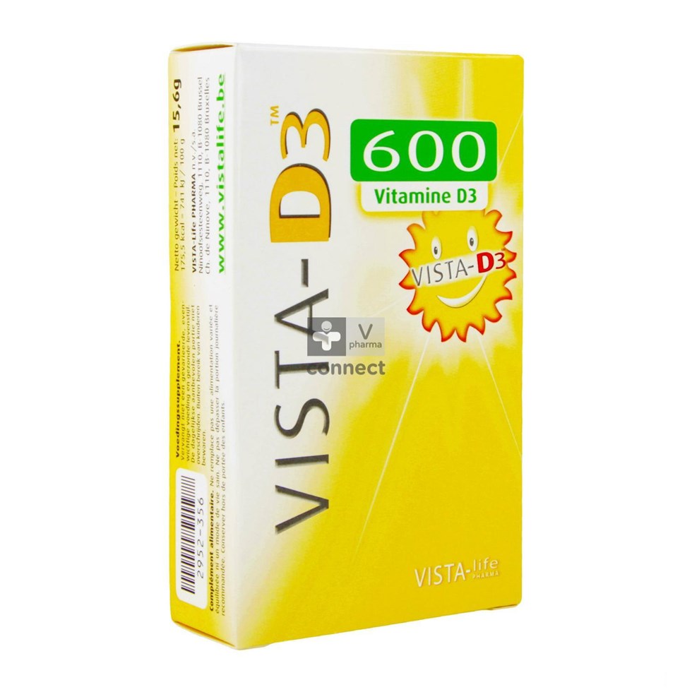 Vista D3 600 Adult Smelttabletten 120 Verv.2698108
