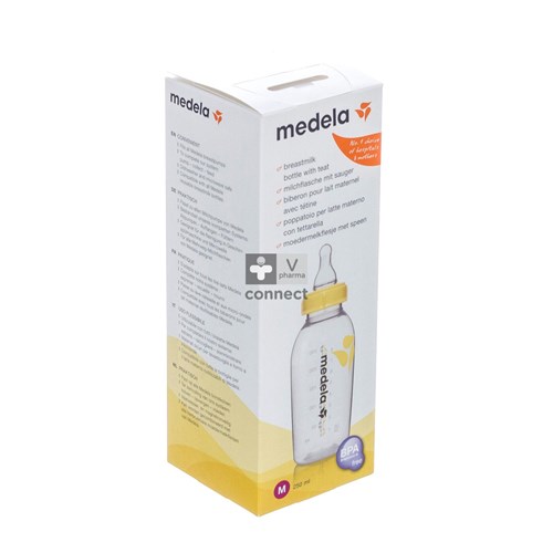 Medela Moedermelkflesje 250ml+speen Medium Flow