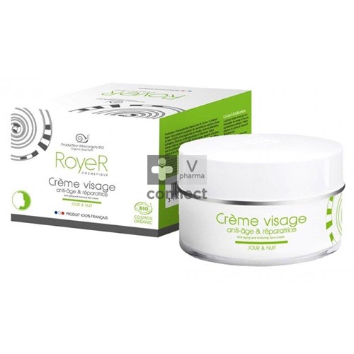 Royer Crème Visage Bave d'Escargot Bio Anti-Age Réparatrice Jour Et Nuit 50 ml