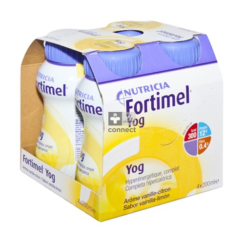 Fortimel Yog Vanille/Citron 200 ml 4 Pièces