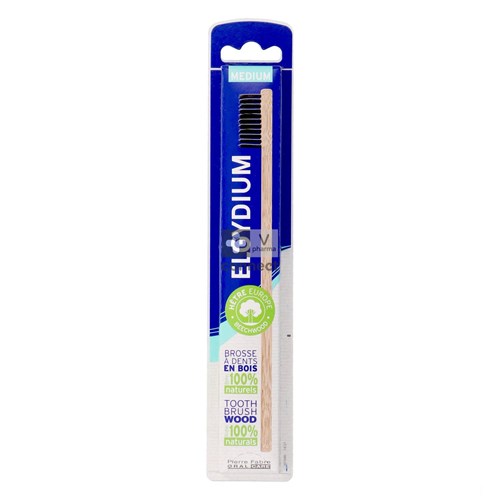 Elgydium Brosse à Dents Bois Eco-Concu Medium