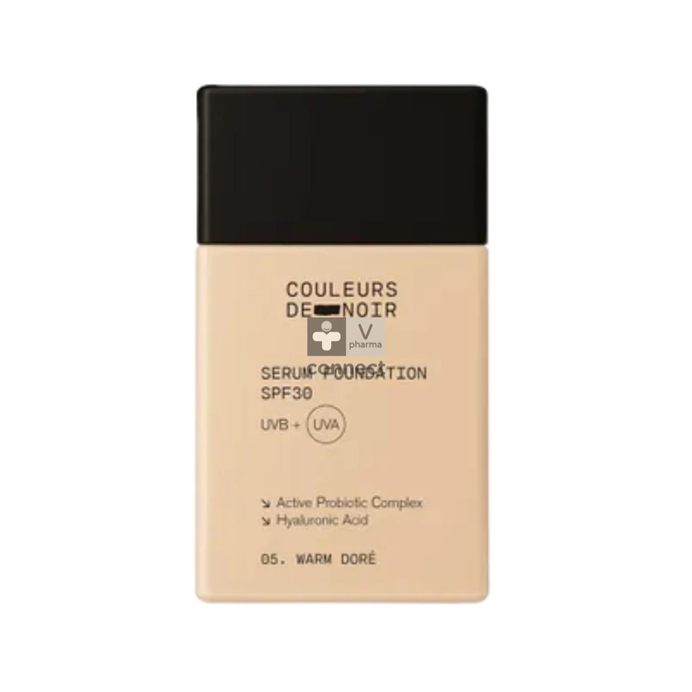 Couleurs De Noir Ser. Fdt Spf30 05 Warm Dore 30Ml