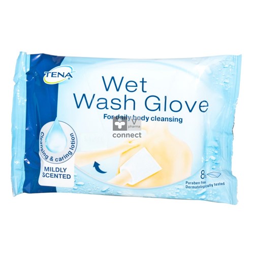 Tena Wet Wash Gloves N/parf 8 102800