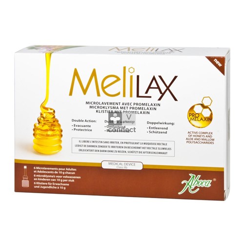 Aboca Melilax Adultes Microlavement 6 Pièces