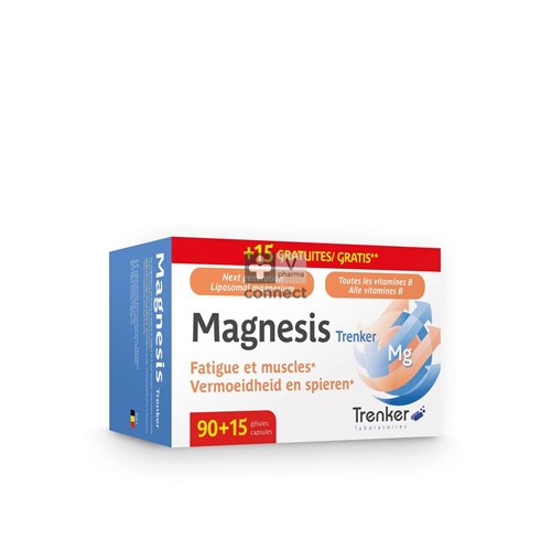 Magnesis Trenker  90+15 gelules