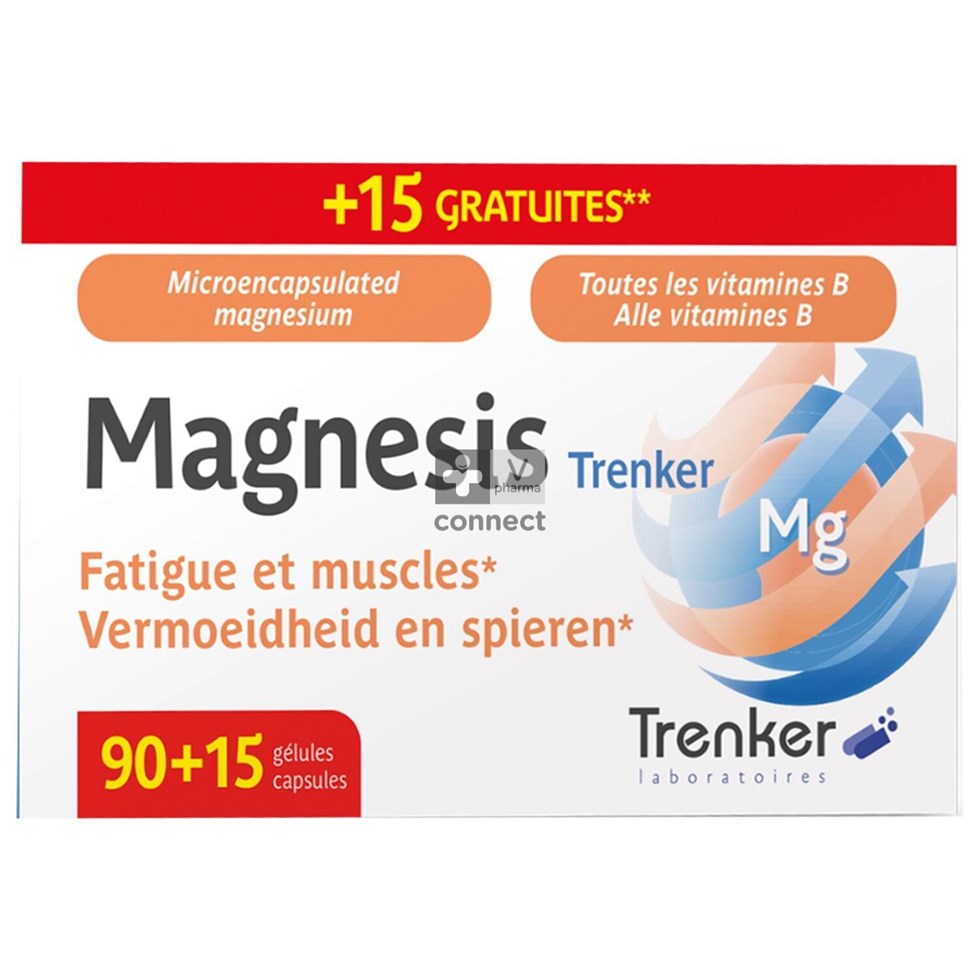 Magnesis Trenker  90+15 gelules