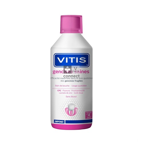 Vitis Gezond Tandvlees Mondspoelmiddel met 0,05% Cetylpyridinium Chloride (CPC) 31414