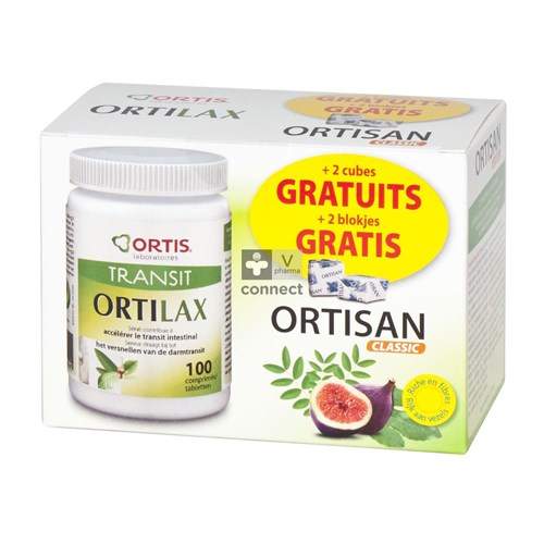 Ortis Ortilax Ortisan 100 Comprimés + 2 Cubes Ortisan Gratuits
