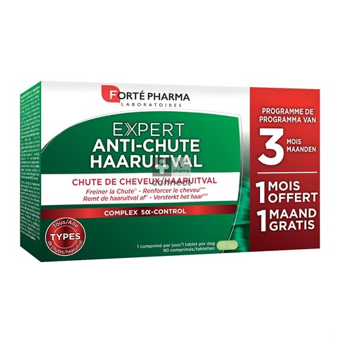 Forte Pharma Expert Cheveux Anti-Chute 3 x 30 Comprimés Prix Promo