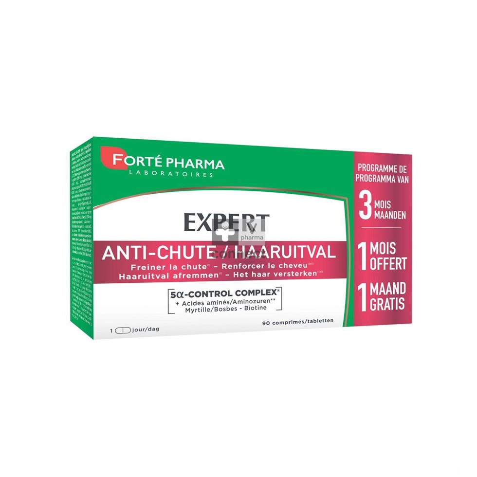 Expert Cheveux A/haaruitval Comp 3x30 2+1 Gratis