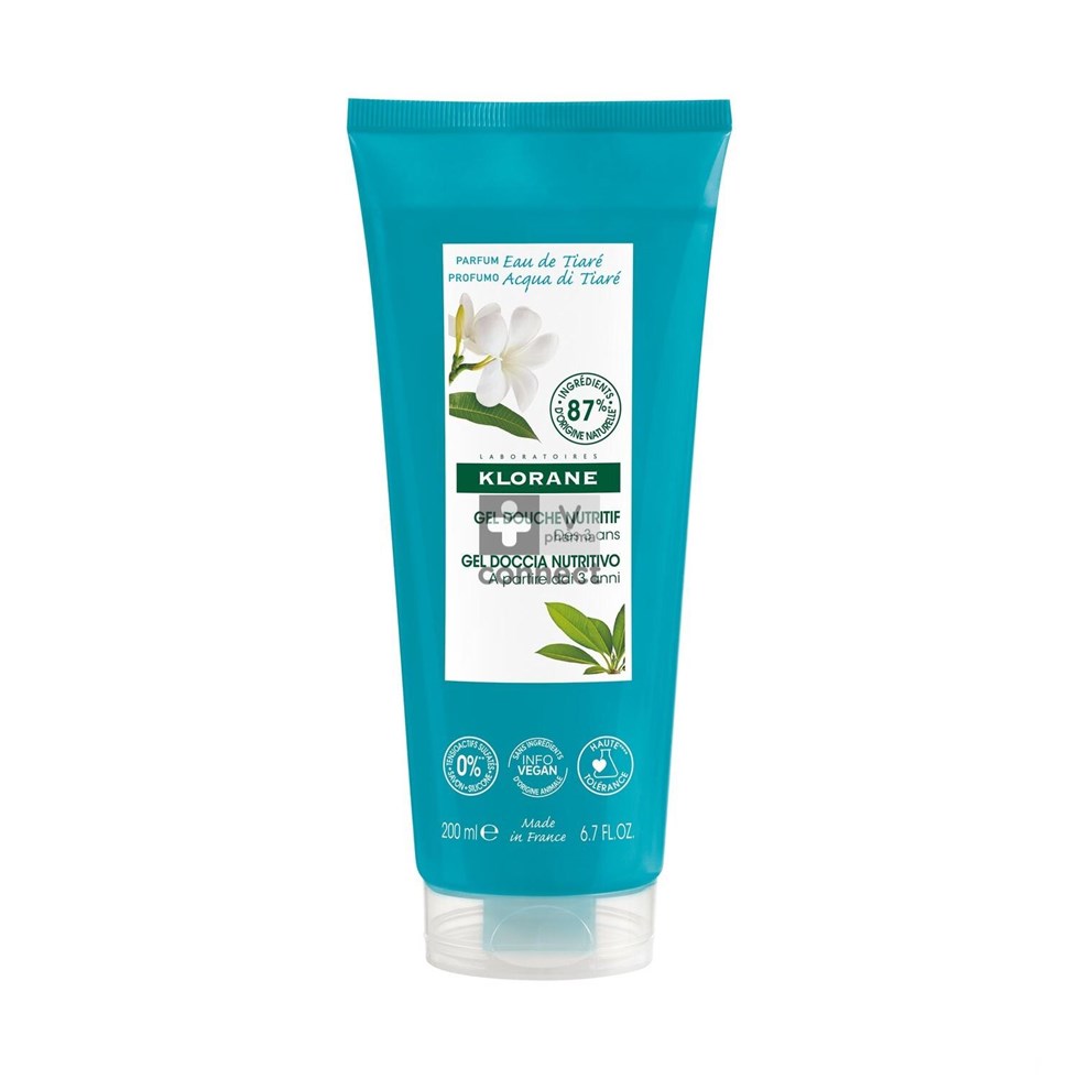 Klorane Gel Douche Eau Tiare 200 ml
