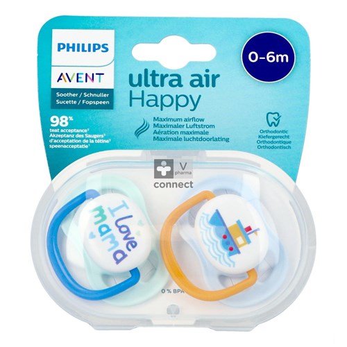 Avent Sucette 0-6 Air Happy Range Boy