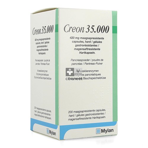 Creon 35000 420mg Maagsapresist Harde Caps200 Hdpe