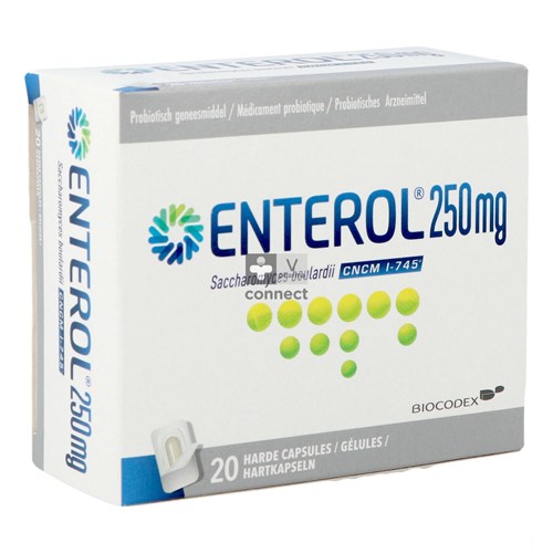 Enterol 250mg Caps Harde Dur S/blister 20x250mg